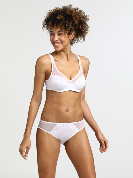 DIM Fehér Női bugyi Dim GENEROUS COTTON BIO SLIP fehér női bugyi Dim GENEROUS COTTON BIO SLIP