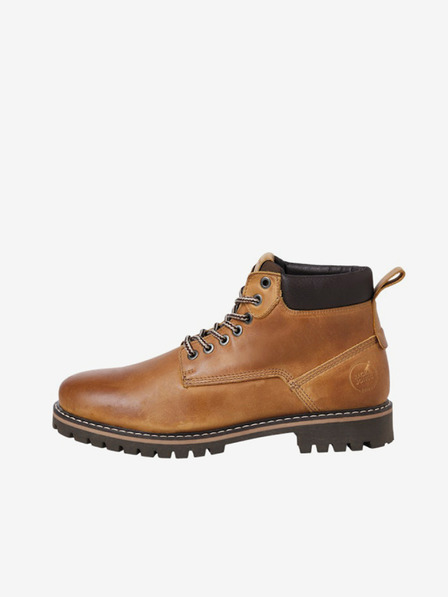 Jack & Jones Barna Férfi bőr bokacsizma Jack & Jones Queens