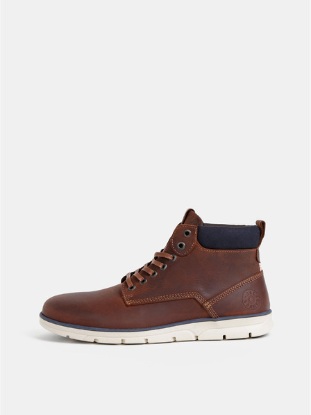 Jack & Jones Barna férfi bőr bokacsizma Jack & Jones Tubar