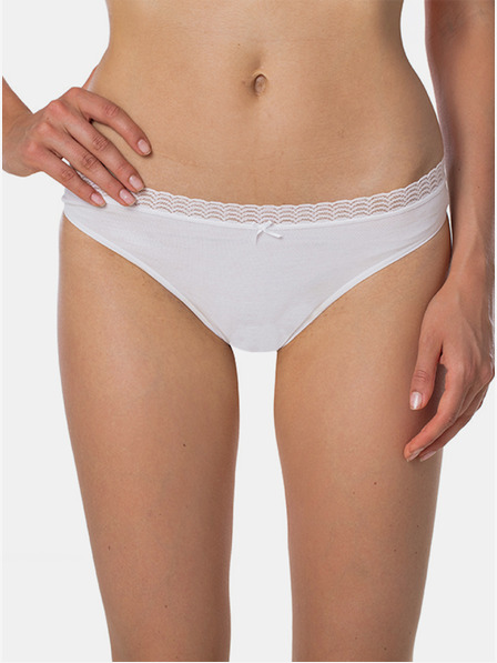 Bellinda Fehér női bugyi csipkés részlettel Bellinda FANCY COTTON MINISLIP FANCY COTTON MINISLIP