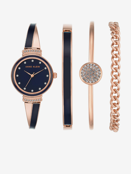 Anne Klein Anne Klein rózsaarany óra és karkötő szett