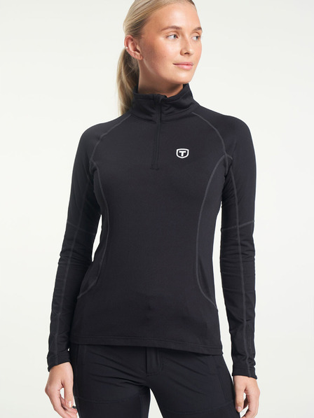 Tenson Női funkcionális kapucnis pulóver TENSON TXlite Halfzip W fekete