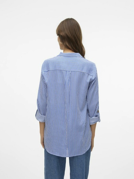 Vero Moda Fehér és kék női csíkos póló Vero Moda Bumpy